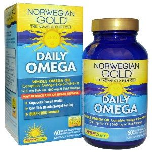Norwegian Gold Daily Omega (60 fish gels)* Renew Life